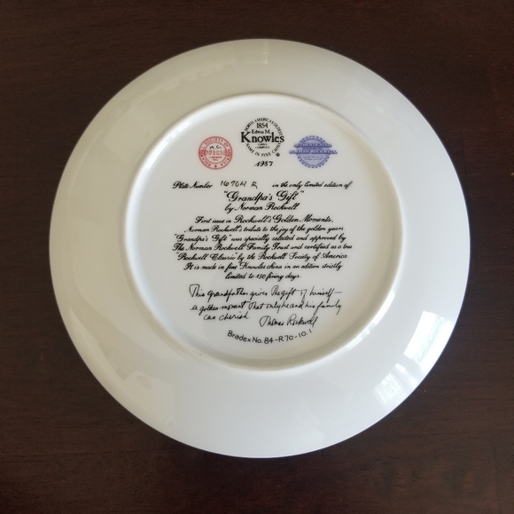 Norman Rockwell Plate - Picture 3 of 4